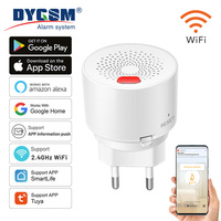 Tuya Smart Home Wifi Natural Gas Sensor Combustible Household Smart LPG Gas Leakage Alarm Detector Fire Security Protection