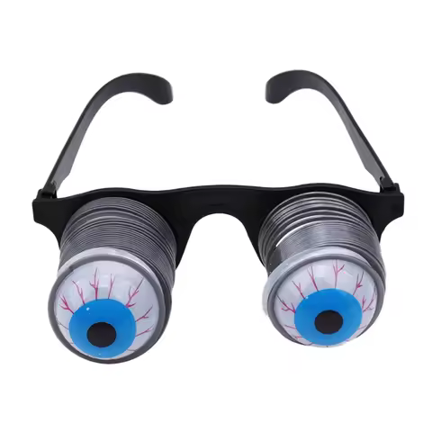 Drooping Eyes Spring Glasses,Prank Glasses,Funny Pop-Out Eyes Glasses Prank H9ED