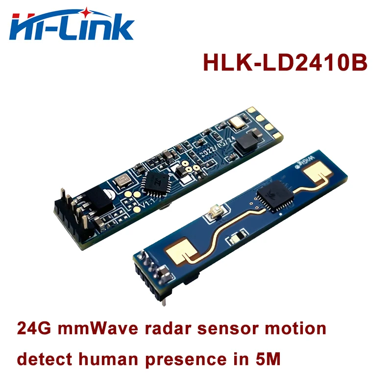 HiLink 10pcs HLK-LD2410B mmWave 24G Human Presence Radar Sensor Detection Module 5M