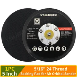 5 Inch Dual-Action Hook & Loop Molded Urethane Flexible Backing Plate 5/16