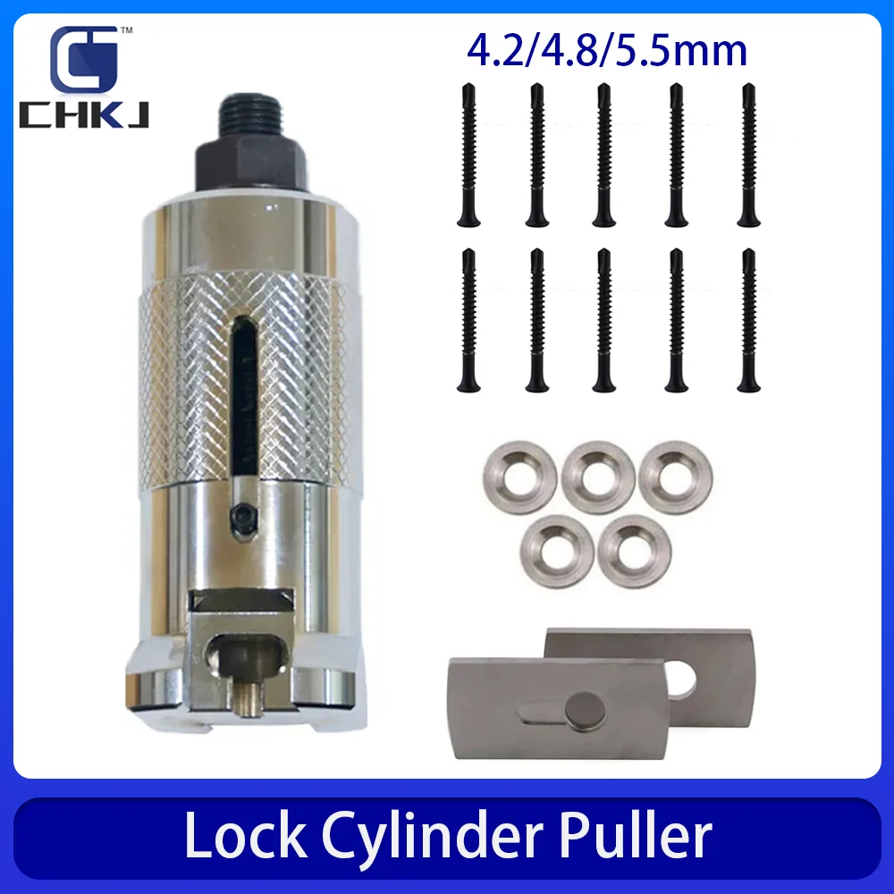 chkj lock cilindro extrator ferramenta profissional serralheiro aco inoxidavel extrator parafusos extrator 01