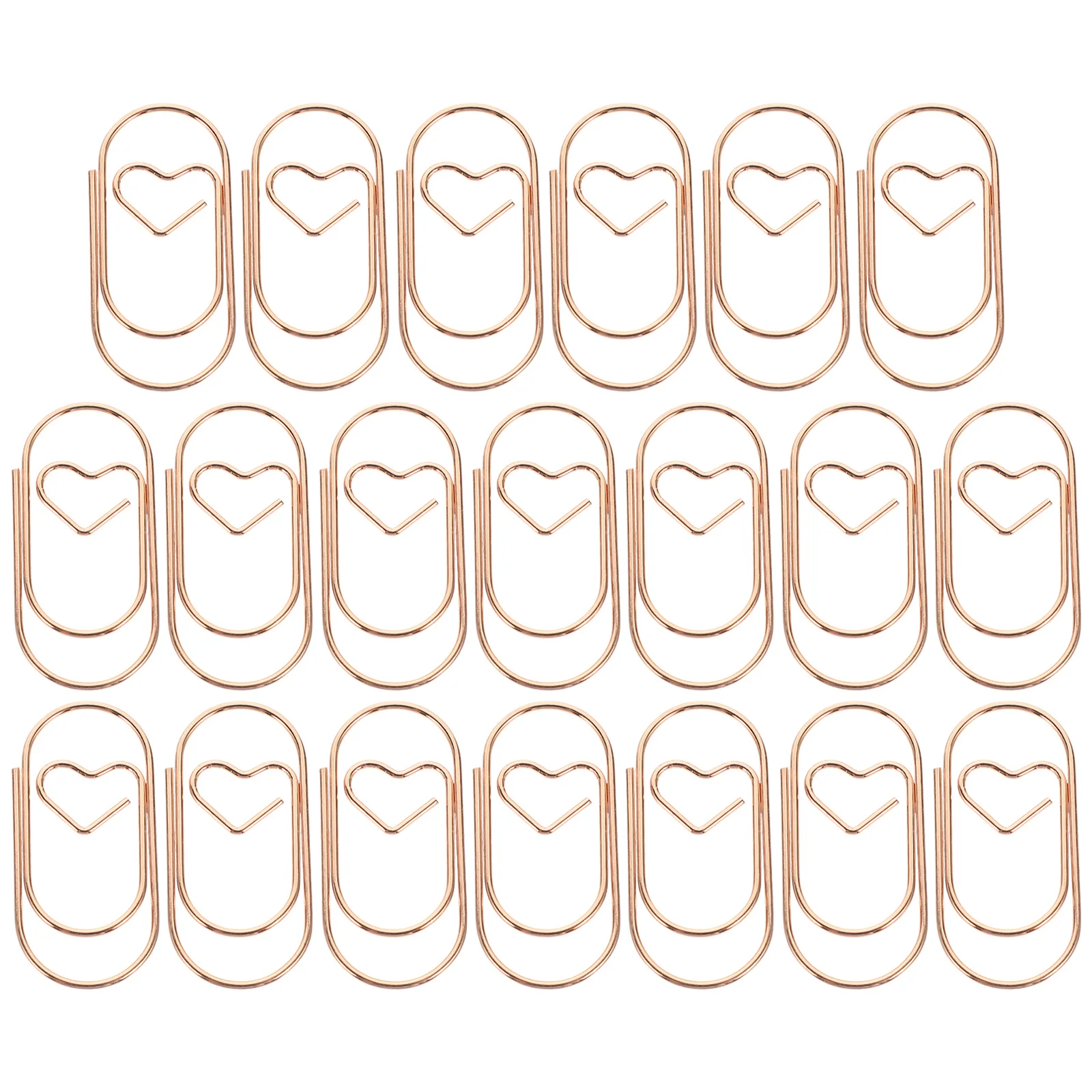 

20 Pcs Metal Bookmark Sturdy Paper Clips Office Supplies Affordable Small Paperclips