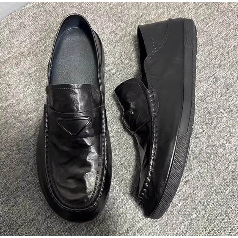 Handcrafted Black Leather Driver Loafer – Buttery Soft, Versatile Comfort & Timeless Charm