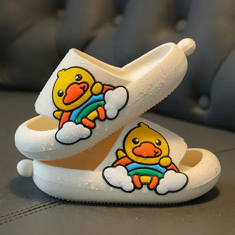 Summer Garden Beach Slippers Sandals Children Cute Duck Non -slip Soft Floor Indoor Baby Shoes For Girls Boys Kids Shoes