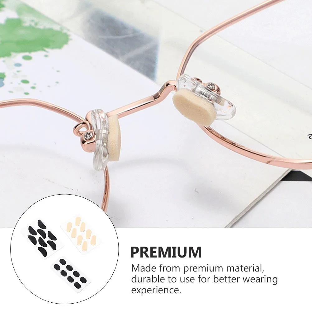 

40Pairs Non-Slip Nose Pads Eva Anti-Slipping Soft Nasal Stick Eyeglass Nose Pad Glasses Supplies Comfortable Accessories