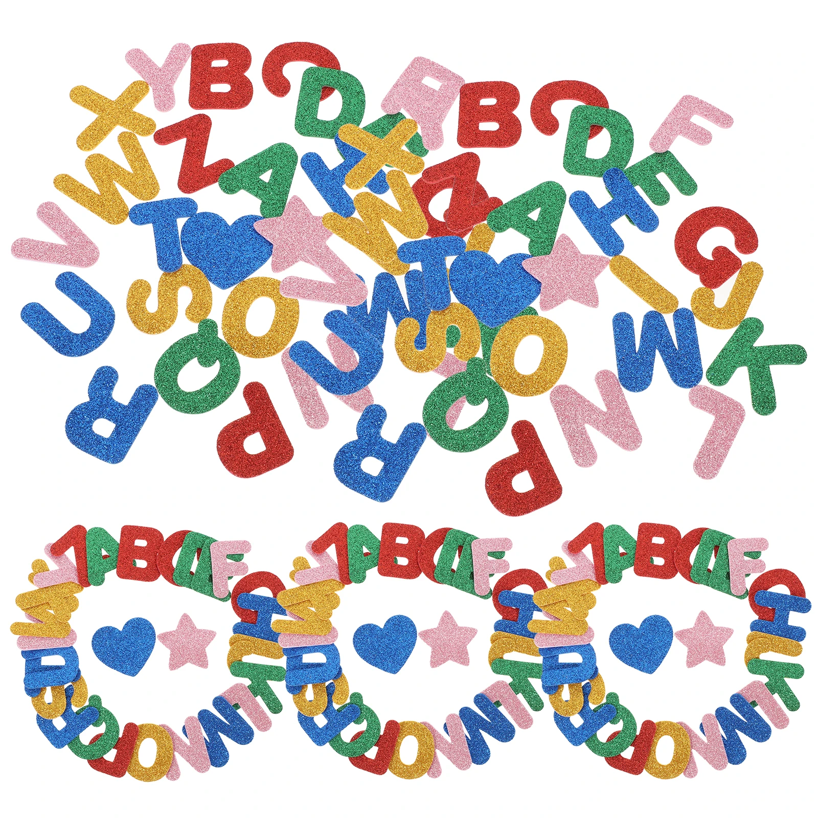 

26Pcs Letter Adhesive Alphabet Stickers Patches Kids Small Letter Stickers Large Alphabet Self Adhesive Scrapbook Decor Craft