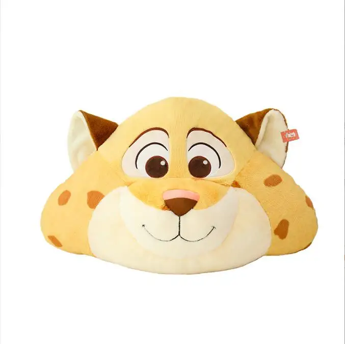 Nouveau renard Nick léopard officier oreiller en peluche dessin animé fou Zootopia Judy officier oreiller Kawaii canapé coussin en peluche cheveux jouet