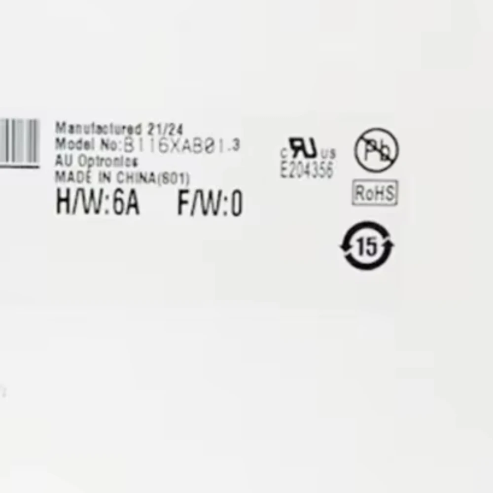 

11.6 Inch B116XAB01.3 LED LCD Replacement Screen 1366X768 Laptop Display 30pins New Condition for Laptop Repair