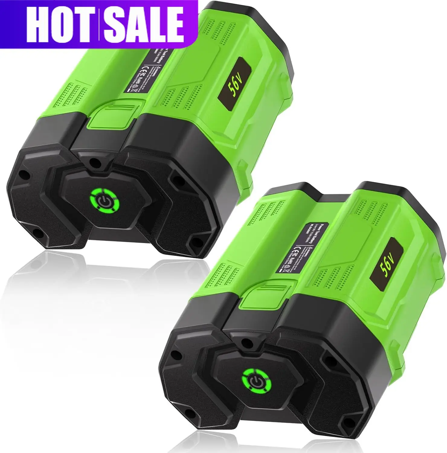 2-Pack 56V 10.0Ah L…