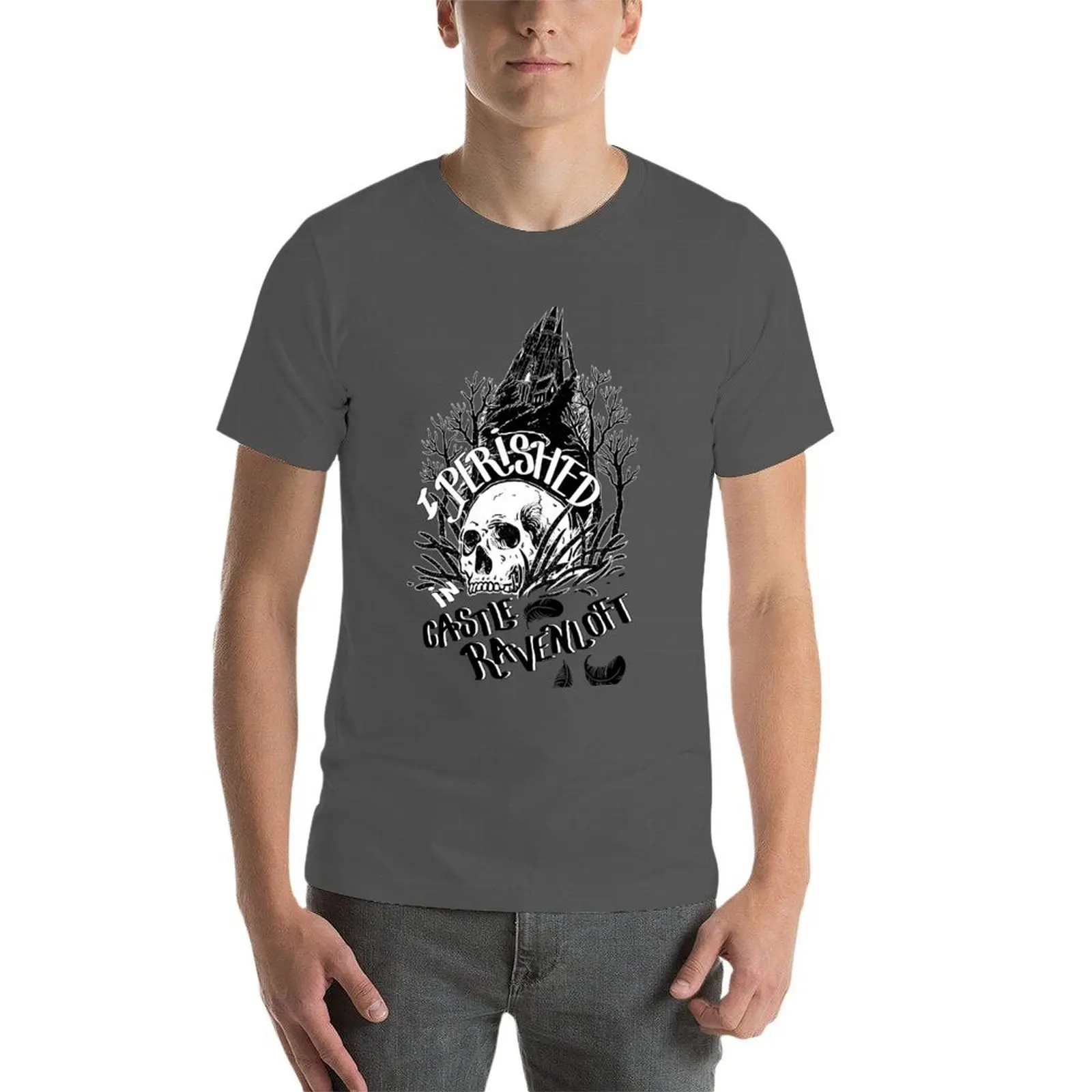 تي شيرت I Perished in Castle Ravenloft تي شيرت رجالي جرافيك تي شيرت رجالي تي شيرت عالي الجودة ماركة فاخرة تي شيرت #4