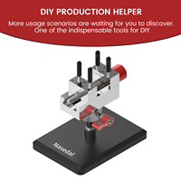 Nasedal Precision Mini Bench Vise Slide Rail 45° Adjustable Stainless Steel Clamps for Gunpla Gundam Model Building DIY Crafting