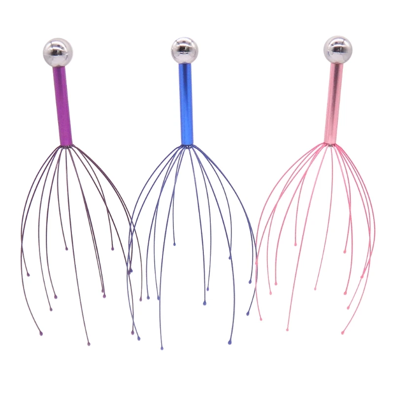 

Body Scalp Massager for Head Back Scratcher Manual for Head Massager for Stress D0UE