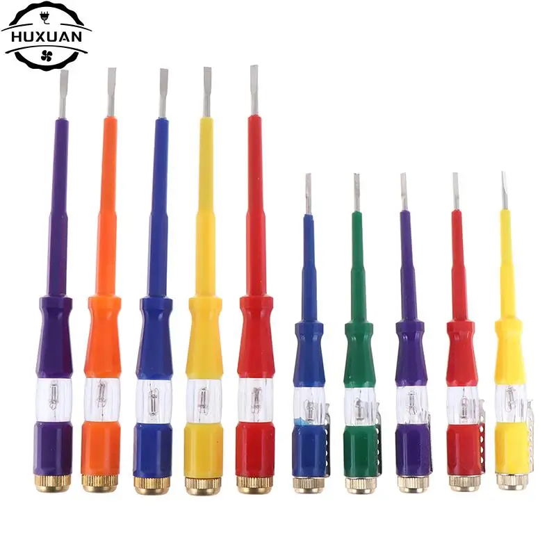 14/19cm 220V Waterproof Induced Electrical Tester Screwdriver With Indicator Light Random