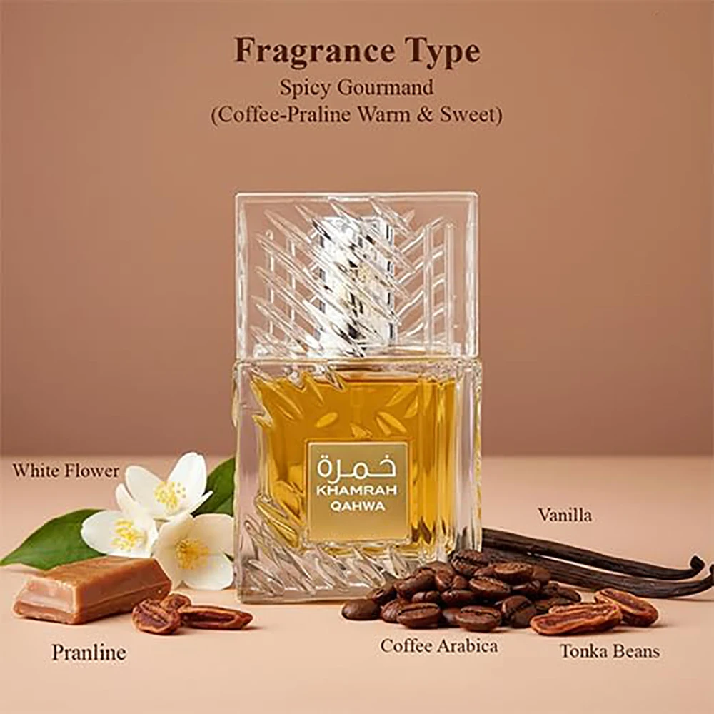 Khamrah Unisex Perfume Combo Set, Qahwa + Karaz Eau De Parfum 100ml, Long Lasting Middle Eastern Luxury Scent For Daily Wear & Gifting view 7