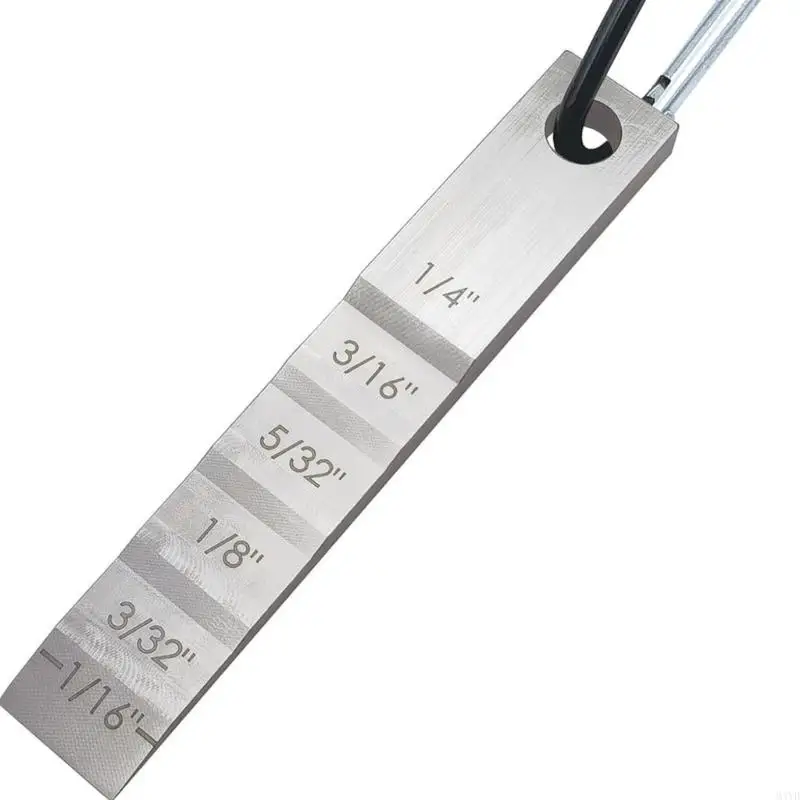 Pipe Fit-Up Alignment Hand Tool with 6 1/16 to 1/4 in Size References, Carbon Body for Pipe Opening Comparison and Layout M4YD