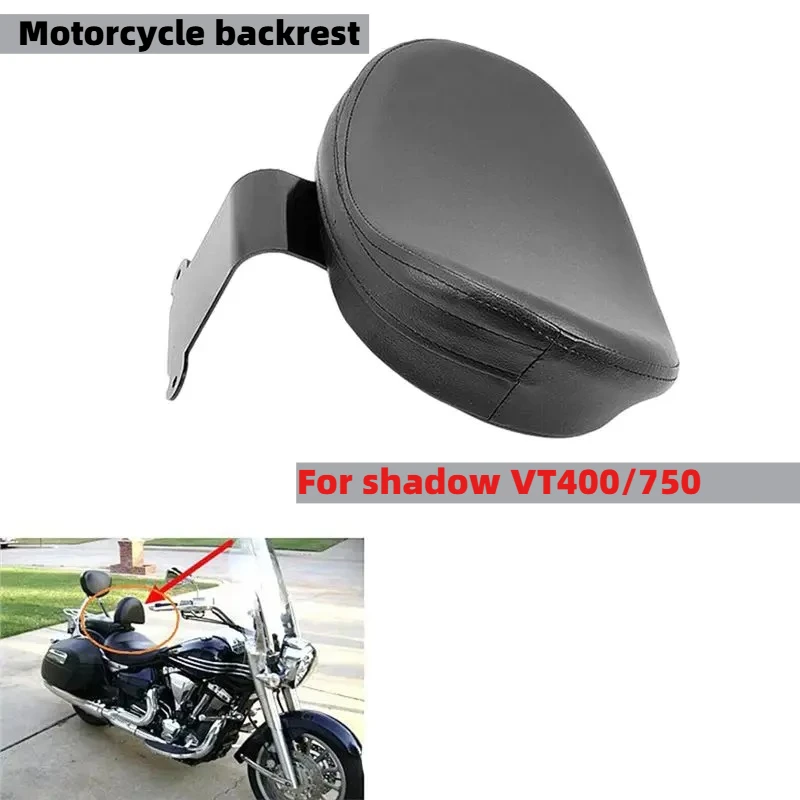 

Motorcycle Rear Seat Pad for Honda Shadow Aero VT400 VT750 2004-Up- Front Driver Middle Backrest Rider Driver's Backrest