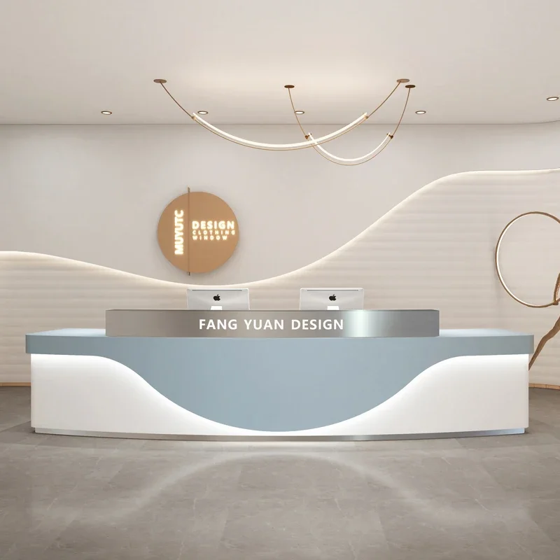 

Lectern Register Reception Desk Banco Podium Conference Consul Reception Desk Standing Simple Mostrador Recepcion Room Furniture