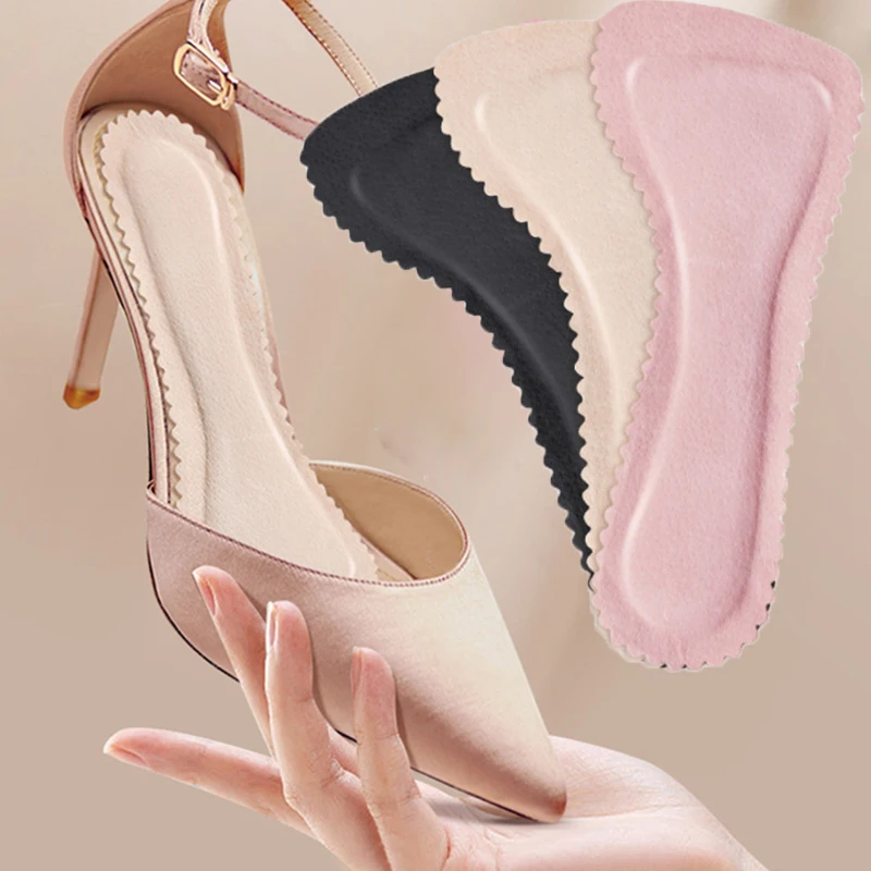 Sandals Insoles Breathable Sweat-absorbent High-heeled Shoes Non-slip Self-adhesive Sticker Seven-point Pads Soft Bottom Cushion