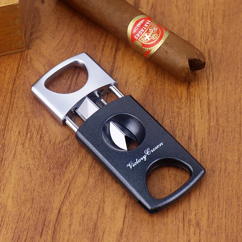 

Многофункциональная машинка для стрижки сигар 3 в 1, портативный острый нож для сигар с V-образным вырезом, гильотина, резак для сквозной иглы, ножницы, подарочная коробка