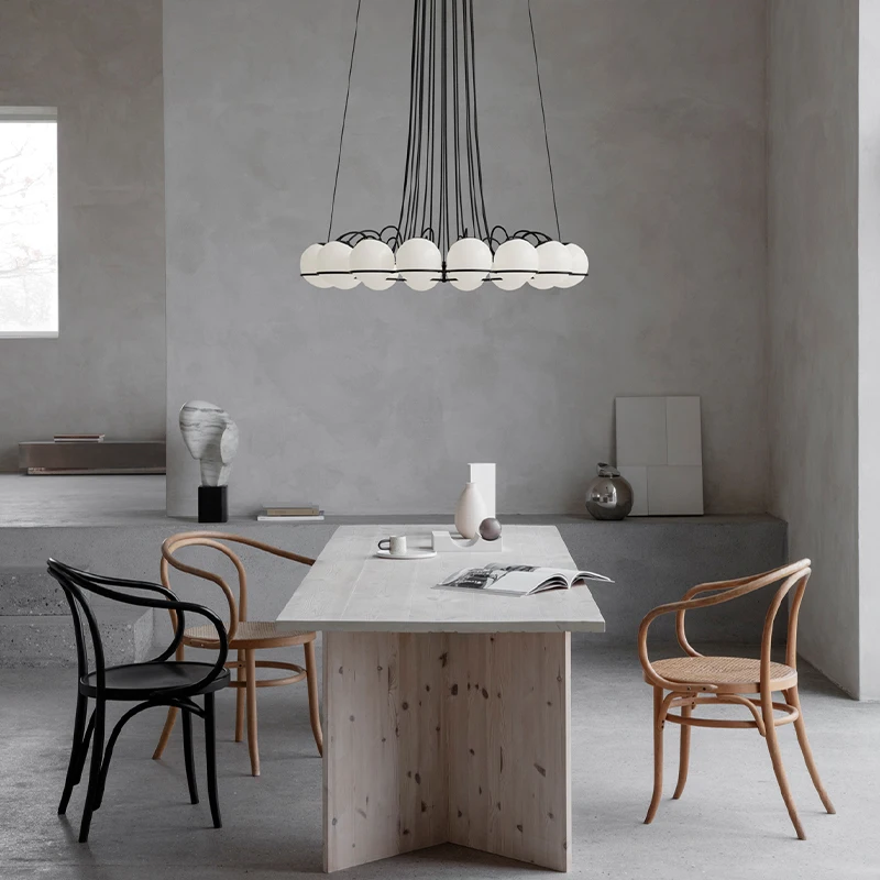Nordic Minimalist Glass Ball Chandelierslights Modern Living Dinning Room Hanging Light Home Decor Bedroom Kitchen Hanging Lamp