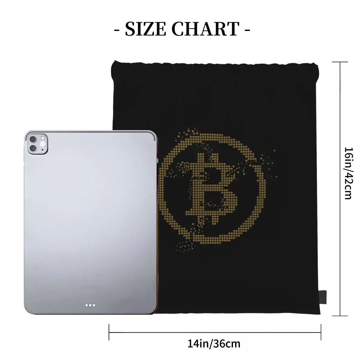 Bitcoin Los Angeles - Bitcoin Crypto Backpacks Drawstring Bags Drawstring Bundle Pocket Sports Bag Book Bags For Students