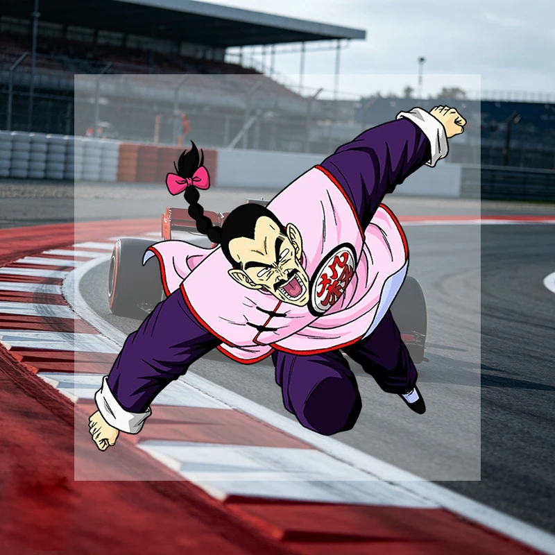 Car Stickers Anime Martial Arts Master Vinyl Decal Waterproof Die Cut UV Resistant Sun Proof for Car Rear Window Auto Decor