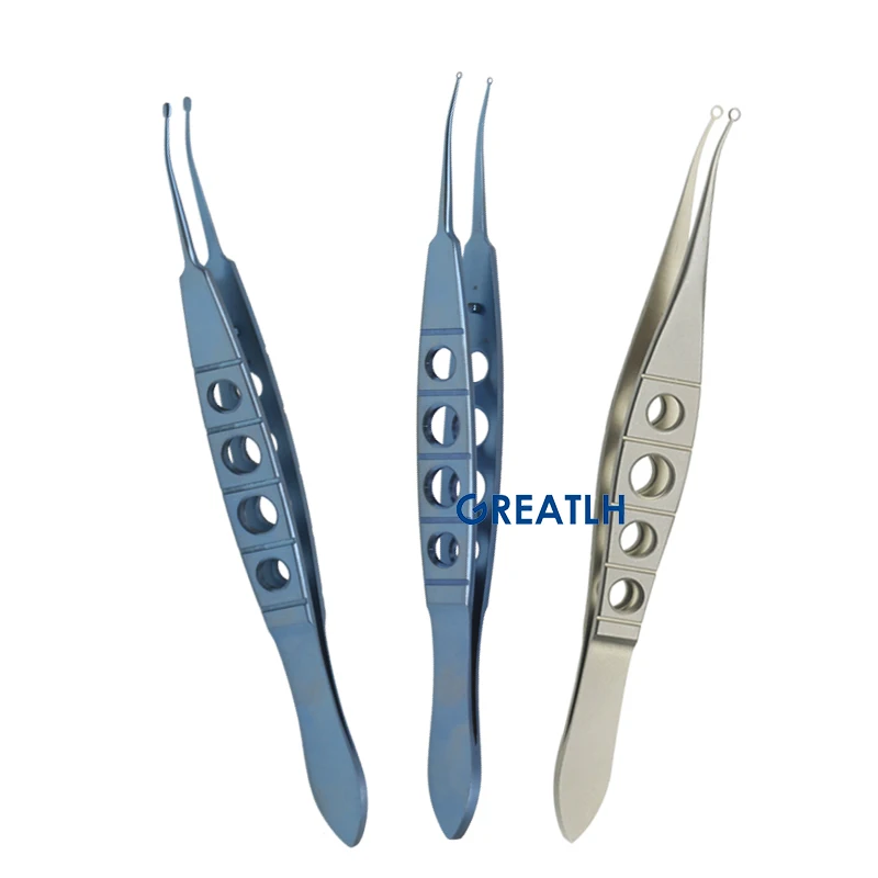 1pcs Ophthalmic Perone LASIK Forceps with Hole Eyelid Tools Ophthalmic Instrument Titanium/stainless