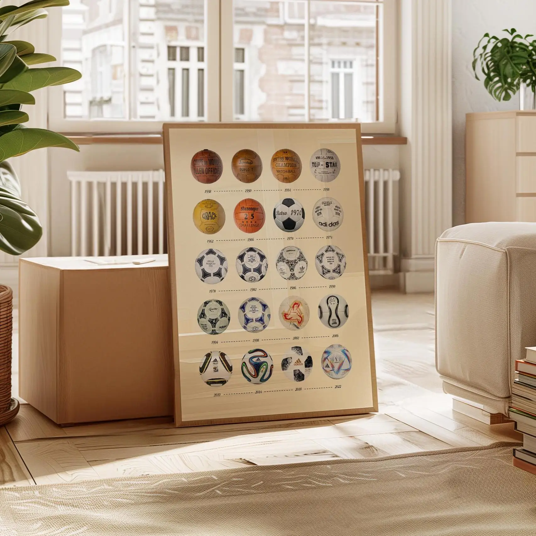 Tema moderno della storia del calcio Stampa poster Regali di calcio Decorazioni per la casa alla moda Arte su tela per le camere dei ragazzi