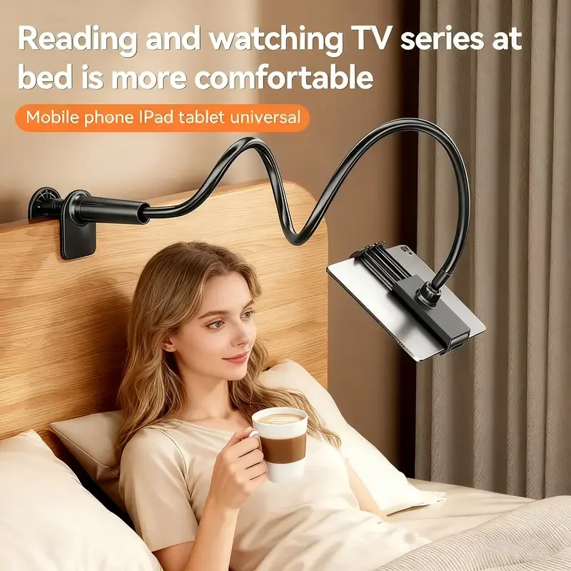 Multifunktionaler freitragender Desktop-Tablet-Halter mit Anti-Rutsch-Pad für Stabilität