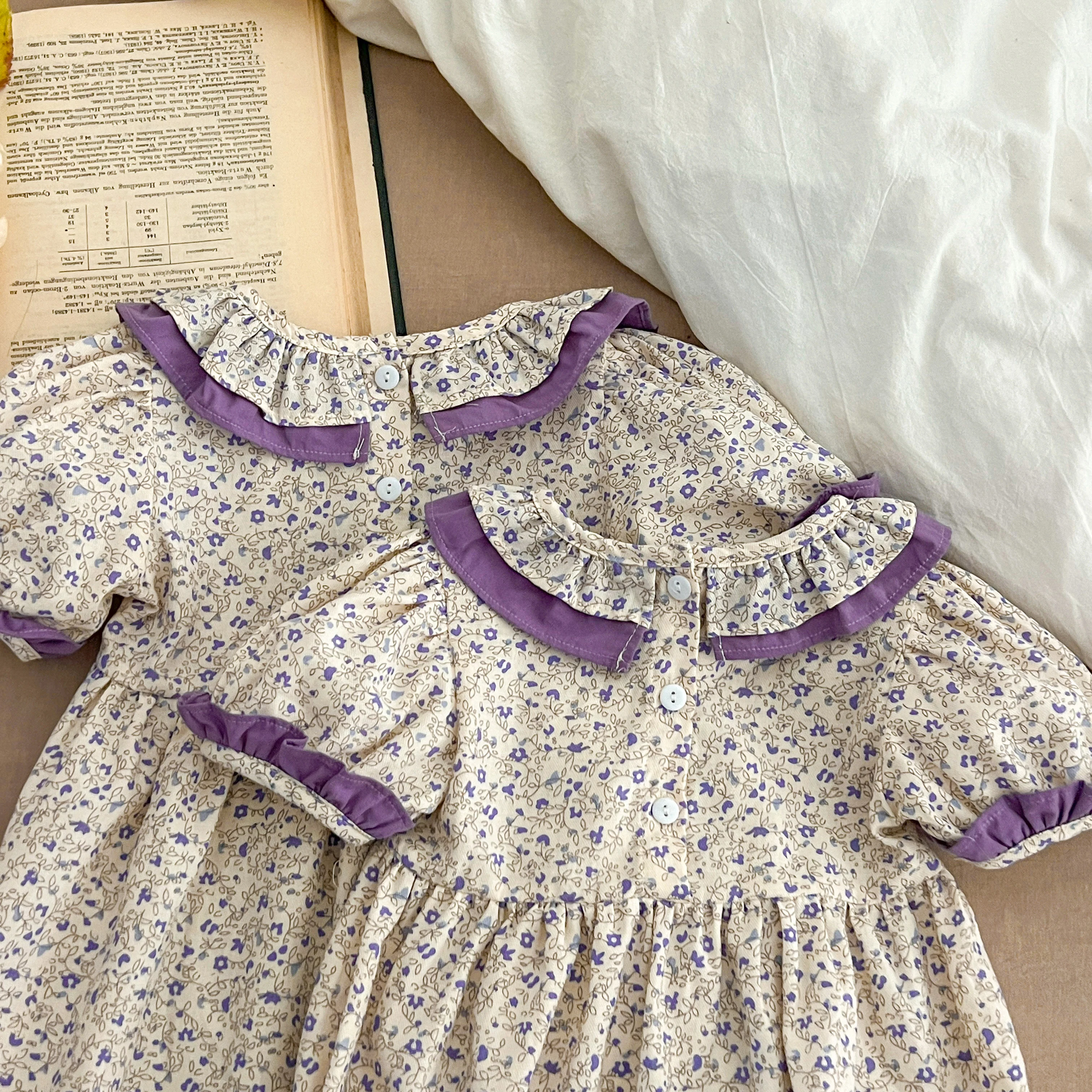 Sommer Baby Kleid Smocking Hand Stickerei Kleidung Kleinkind Mädchen Kleider Baumwolle Kinder Mädchen Puff Ärmel lässig weiches Mädchen Kleid ﻿ – Detail 9