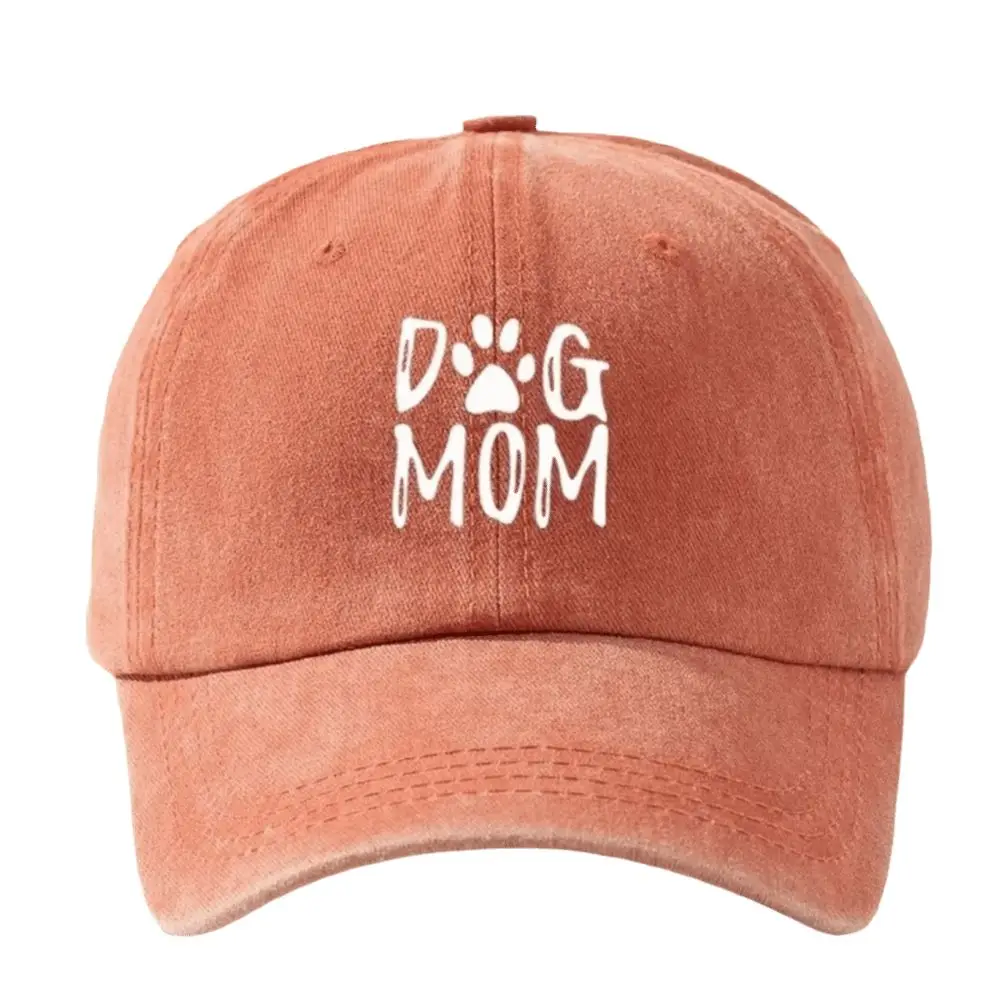 Casual Adjustable Baseball Hat Printed Dog Mom Pattern Duckbill Cap Spring Summer Sunshade Cap Dog Lover's Gift