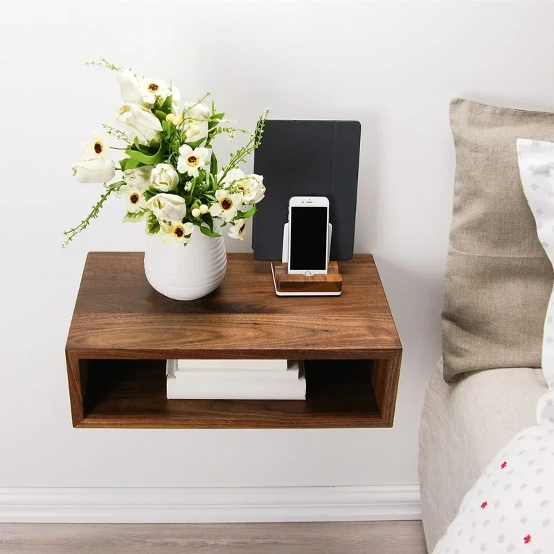 Floating Nightstand Bedroom Bedside Table Dresser Gamer Cabinet Sofa Side Storage Bed Tables Nightstands Nachttisch Hanging Room