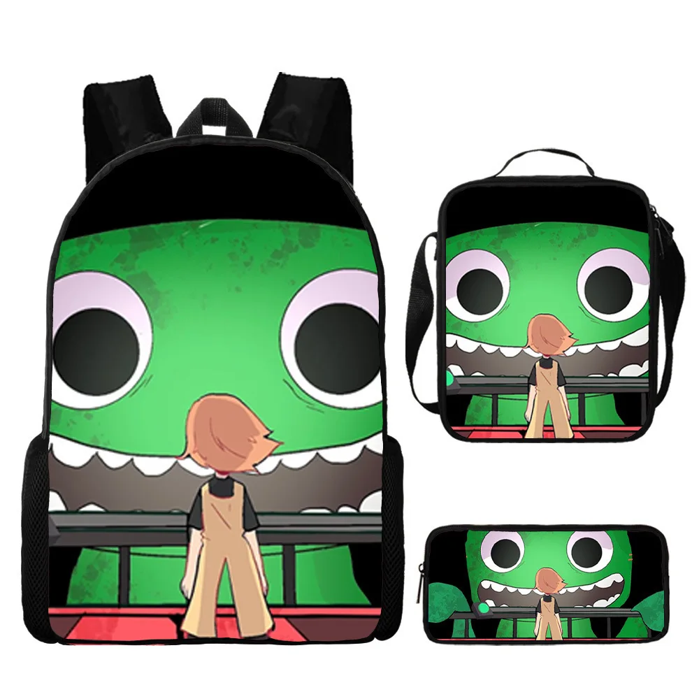 

Classic Popular Garten of banban 3D Print 3pcs/Set Student School Bags Laptop Daypack Backpack Crossbody Lunch bag Pencil Case