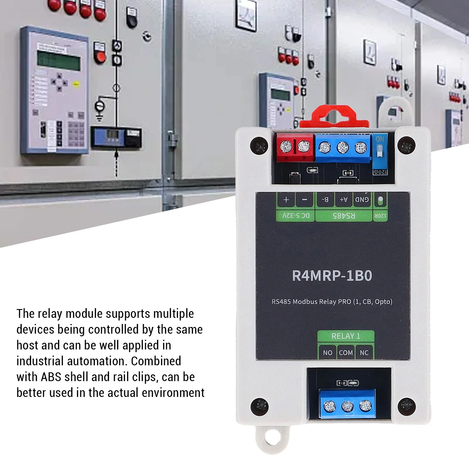485 مرحل السكك الحديدية الصناعية 1 طريقة وحدة Optocoupler عزل متعدد حماية الدوائر مع ABS الضميمة 485 وحدة التتابع التتابع