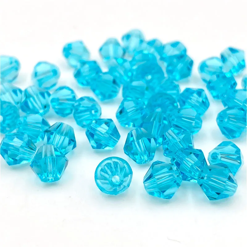 Faceted Austria 3 4 6mm Bicone Crystal Beads Spacer Glass Beads for Bracelet Necklace DIY Jewelry Making