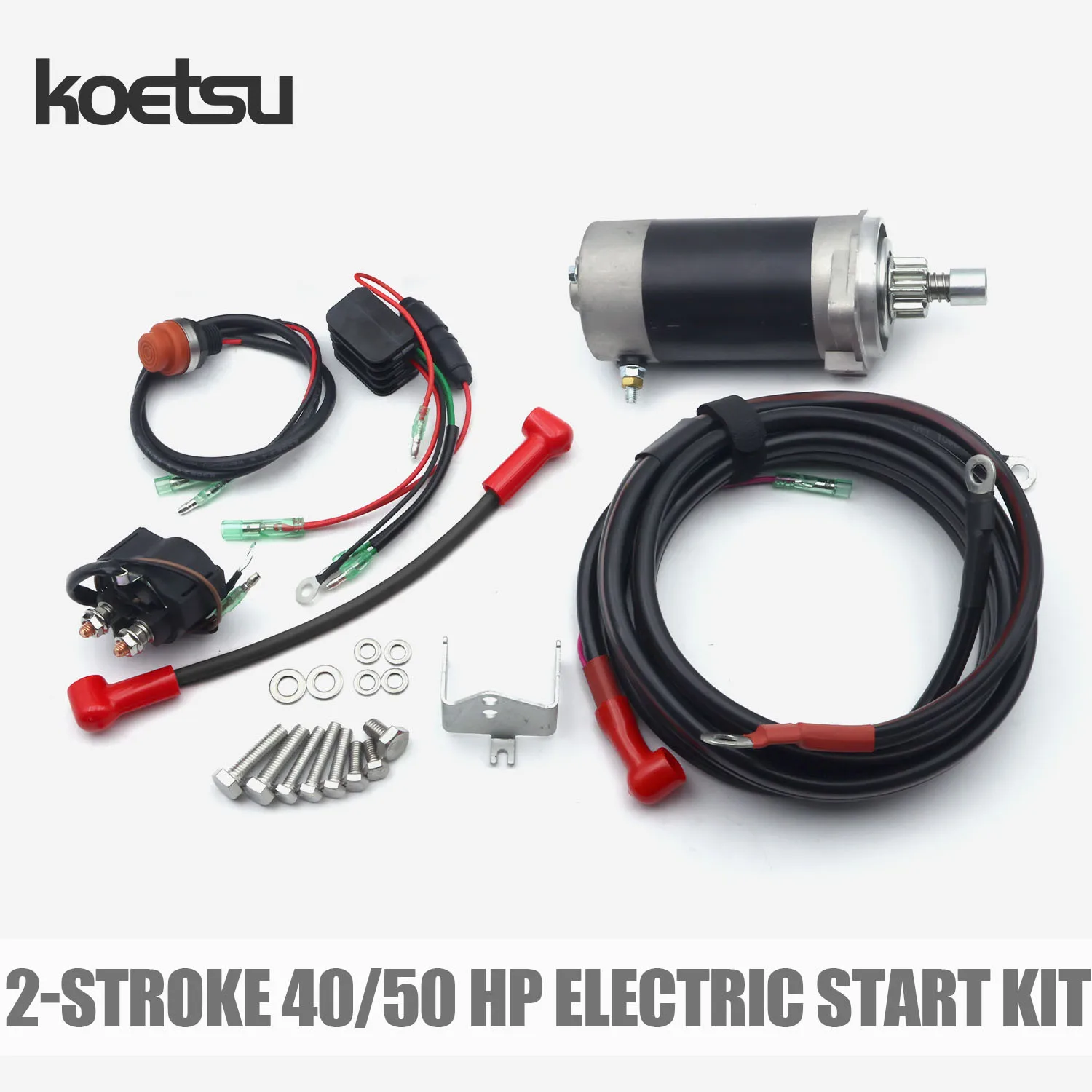 KOETSU Electric Start Kit Suitable for Tohatsu/Mercury 2-stroke 40hp Outboard Motors 853805T03 3C8-76010-1