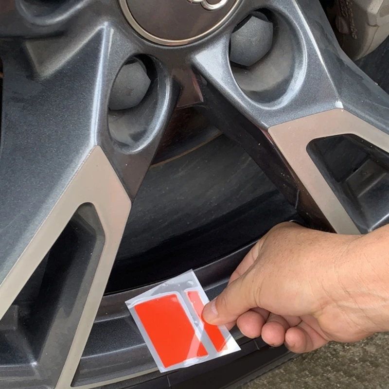 

D8KE Легко наносится автомобильные наклейки Светоотражающий дизайн Универсальная совместимость повышает безопасность вождения в