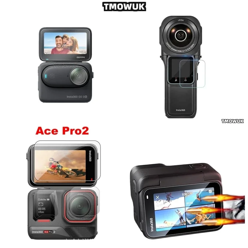 

Anti - Shatter Hard Tempered Glass Screen + TPU Soft Film For Insta360 GO 3 3S