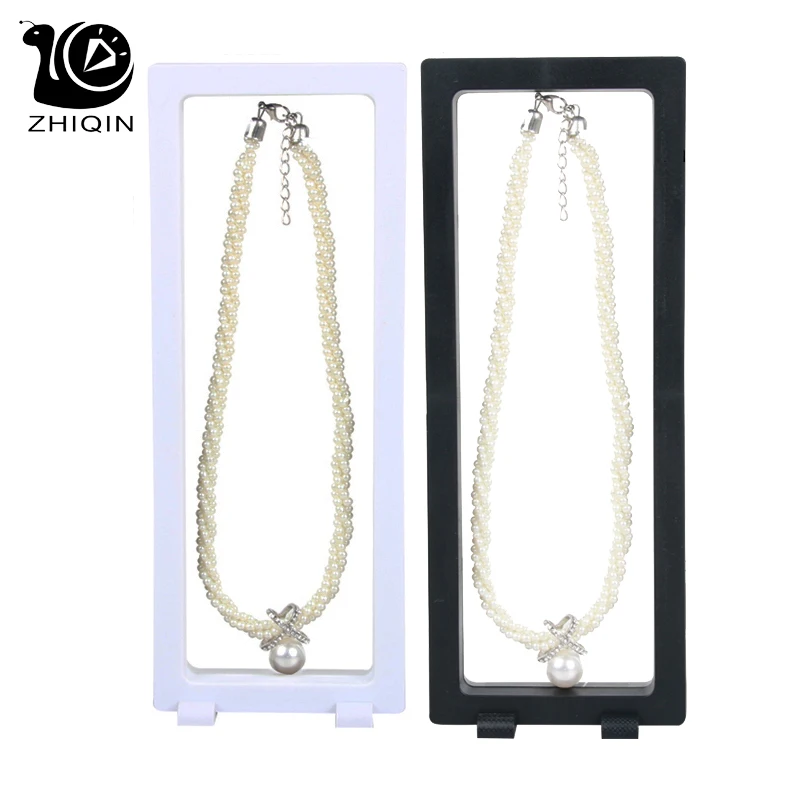 

20sets Wholesale Jewelry Display Pearl Necklace Organizer Holder Display Stand Box Banknote Photo Frame 3D Display 23x90cm