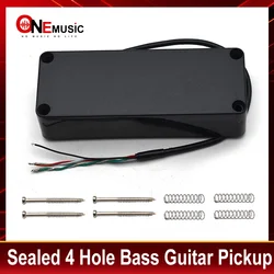 Sealed Soapbar 4 Hole Bass Guitar Pickup 5 String Double Coil Humbucker Pickup 104.5*38mm Ceramic Magnet Bass Guitar Accessories