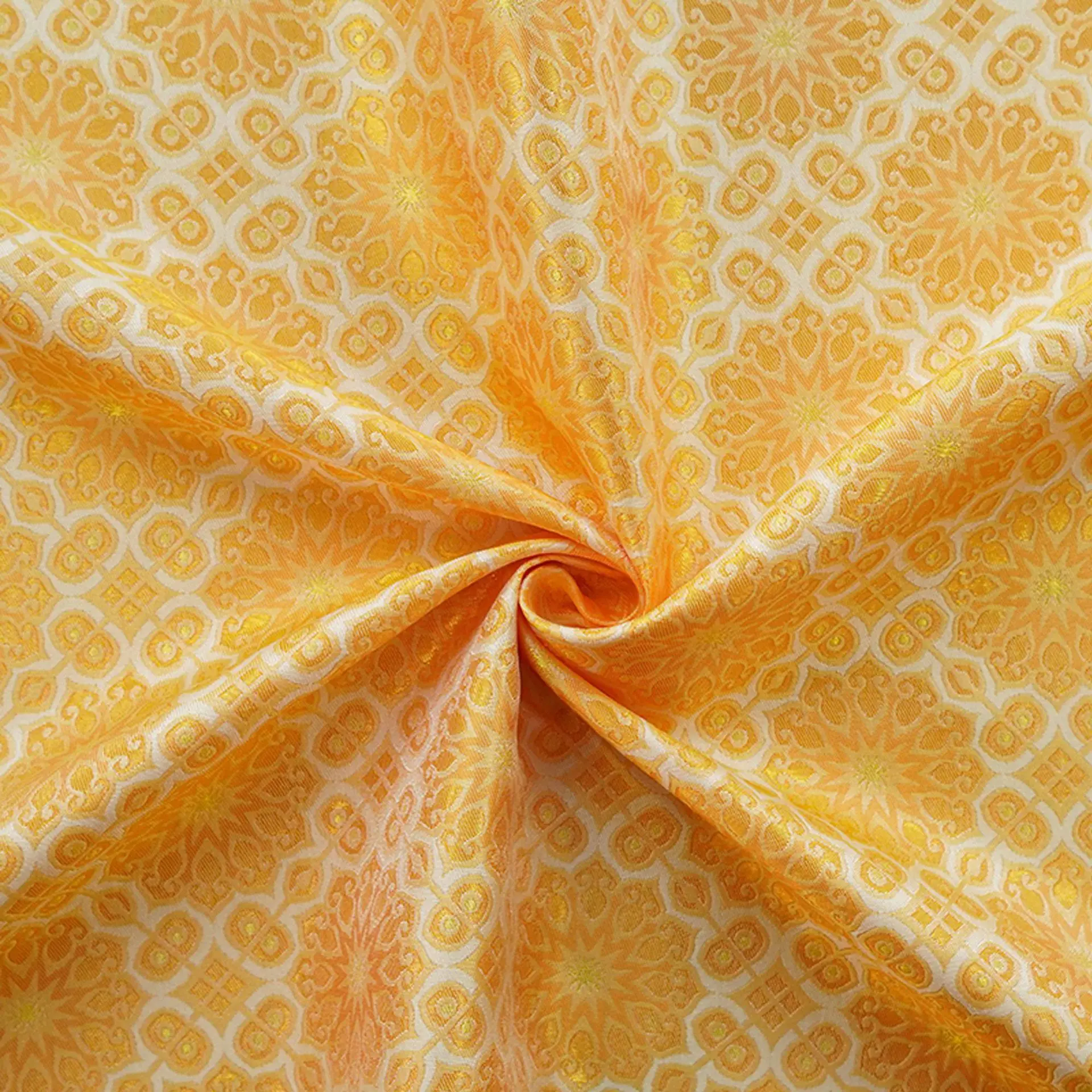 

Retro Geometric Floral Brocade Jacquard Fabric Chinese Style Cheongsam Dress Skirt Jacket Bag Diy Sewing Fabric