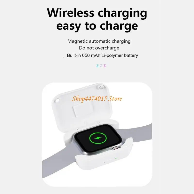 K1AA зарядка коробка беспроводного зарядного устройства Док -адаптер мобильный питание для SmartWatch