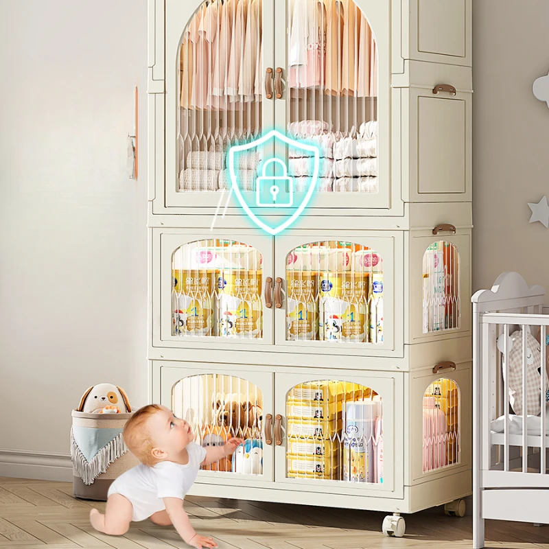 Babykast Kinderen Kleerkasten Opbergen Organizer Planken Slaapkamer Kinderkasten Mobiel Bord Enfant Kamer Meubilair Mr50cw