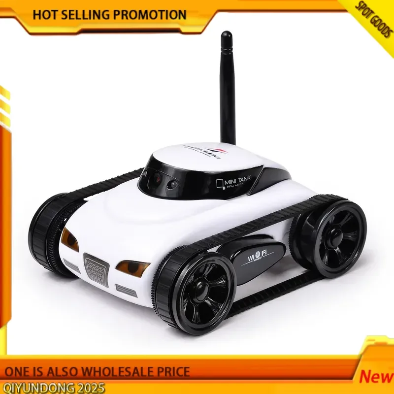 

2025 New Real Time Transmission Simulation Remote Control Four Channel Mobile Operation Track Drive Wifi Control Camera Toy Car