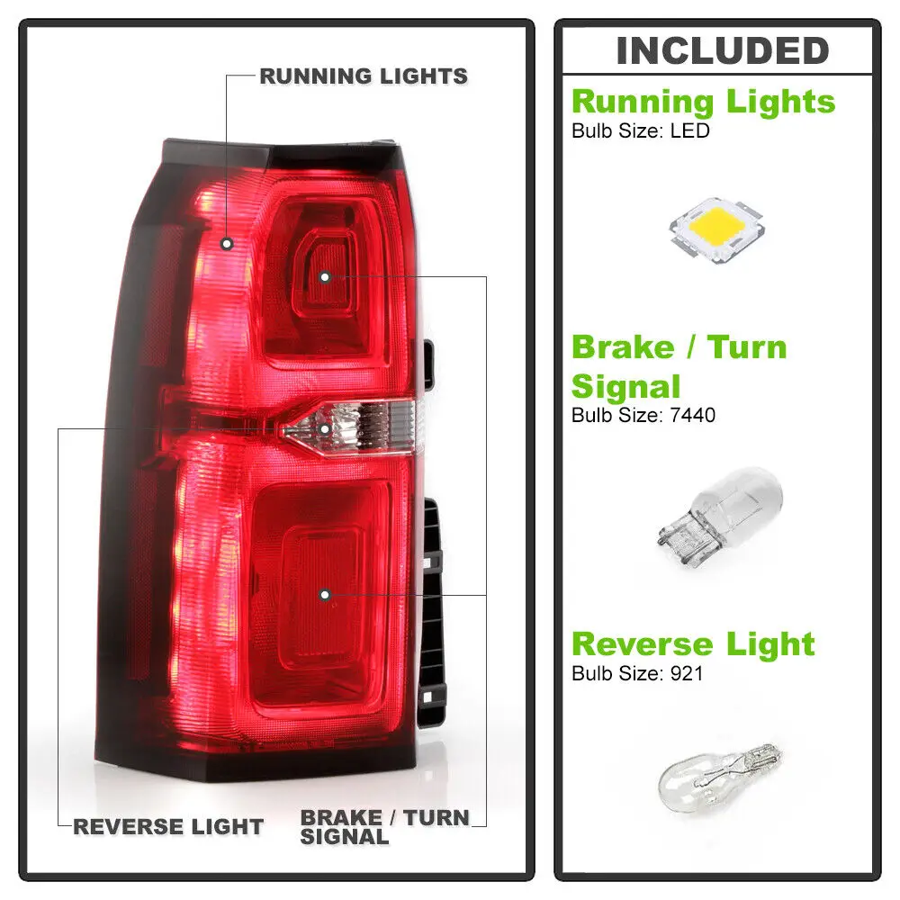 2015-2020 Chevy Tahoe Suburban OE LED ไฟท้ายไฟเบรคด้านซ้าย