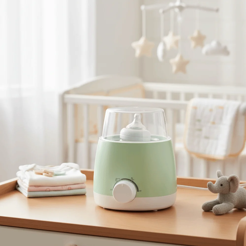 Compact Size EU Plug Baby Bottle Warmer Safe Temperature Adjustment Milk Heater Universal Thermal Baby Bottle Heater Travel