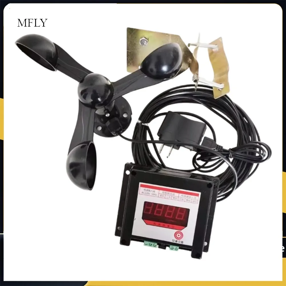 Anemografo Gru a torre Anemometro Indicatore di velocità del vento Indicatore di direzione Sensore di velocità del vento Misuratore di anemoscopio del vento