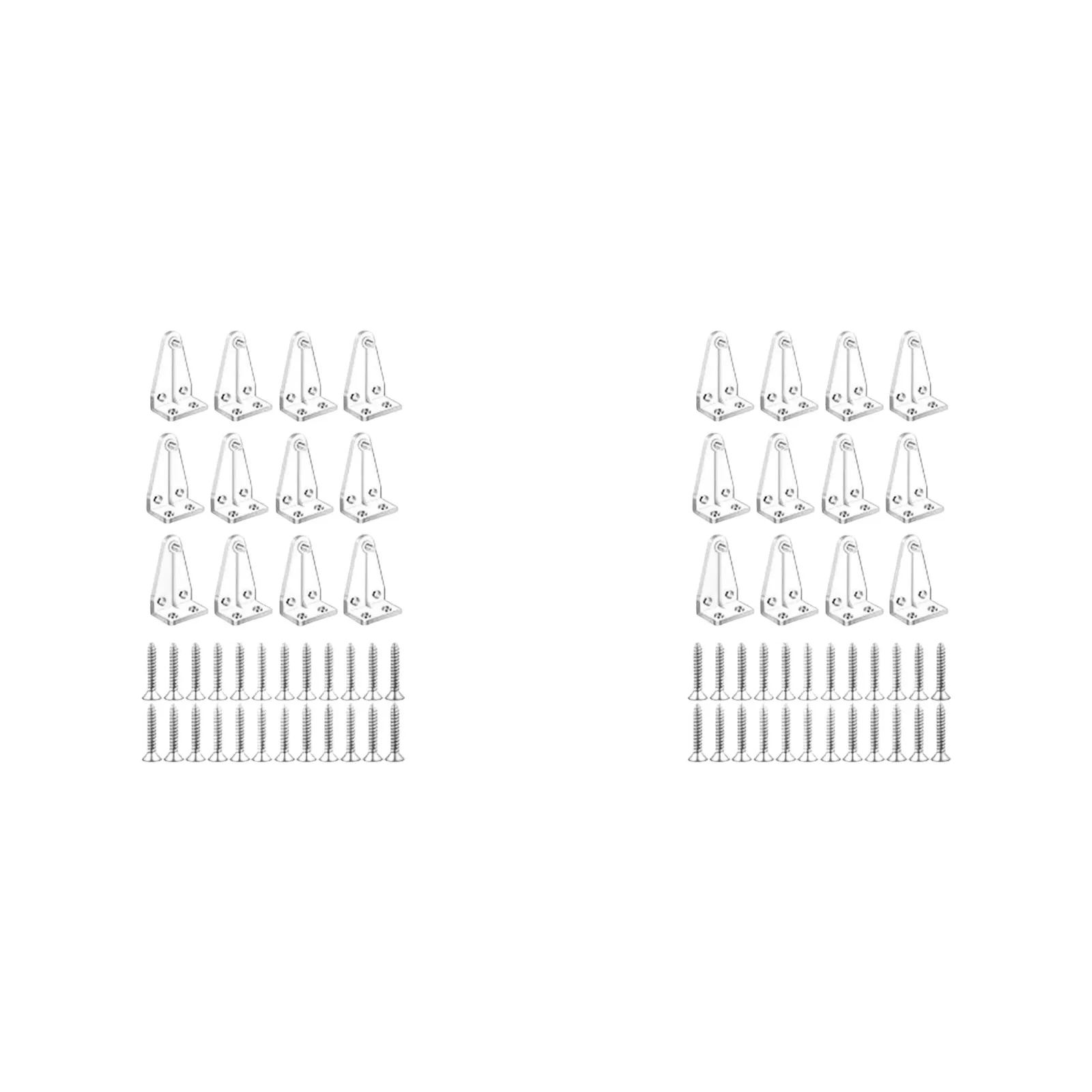 Blind Hold Down Clips Plastic Brackets for 1in Bottom Rails Compatible with Wood Faux Wood and Pleated Blind Systems