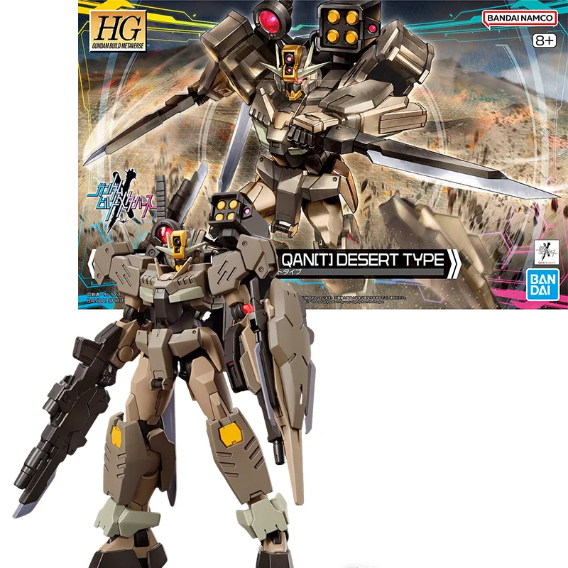 

BANDAI Original ANIME HG 1/144 GUNDAM OO COMMAND QAN[T] DESERT TYPE Assembly Plastic Model Action Toys Figures Gifts
