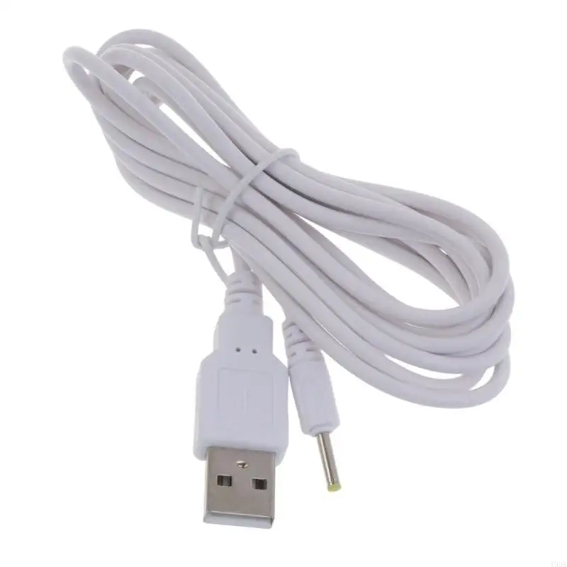 193A 5 V USB-A Power Cable with Center-Positive, Outer-Negative Input Requirements and a White Finish for Easy Identification